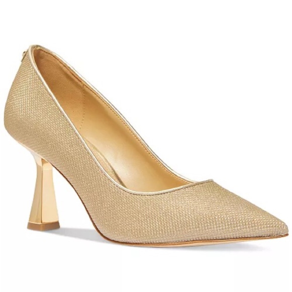 MICHAEL KORS GORGEOUS GOLDEN CLARA SLIP-ON POINTED SHOES. CLASSY DESIGN, NEW. 7